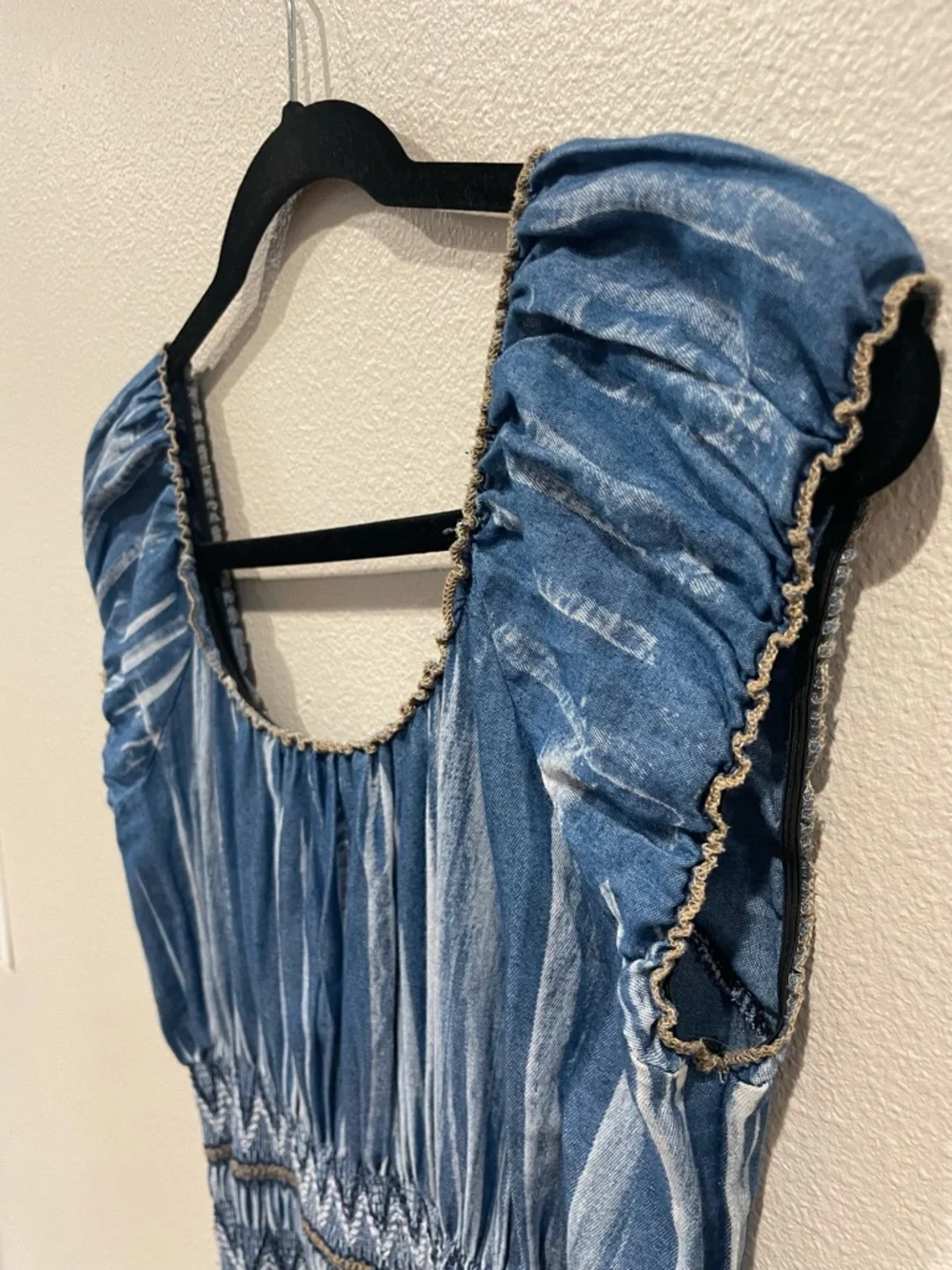 Indigo & Lace Women’s Navy Denim Maxi Dress - Picture 8 of 10